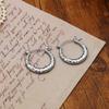 Titanium Steel Texture Texture Twist Ear Buckle Women'S High-End Sense Non-Fading Earrings Ear Buckle Niche Design