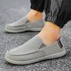 Men's Canvas Loafers Slip-On Breathable Comfortable Casual Shoes Lightweight Soft Sole Summer Outdoor Walking Sneakers for Men