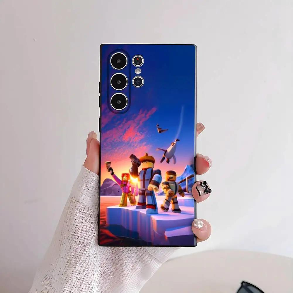 Heet Spel R-Robloxes-S Telefoonhoesje voor Samsung S-serie s21 s22 s23 s24 s25 FE Plus Ultra TPU Zacht Huidvriendelijk hoesje