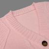 Autumn and Winter Solid Color V-neck Knitting Cardigan Coat Long Sleeve Women's Sweaters
