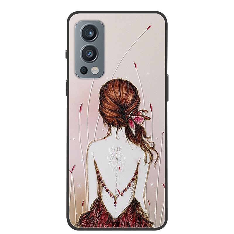 För Oneplus Nord 2 5G Fodral 3D Drake Prägling Mjuk TPU Silikon Baksidesfodral För Oneplus Nord2 5G One Plus Nord 2 Coque Bumper