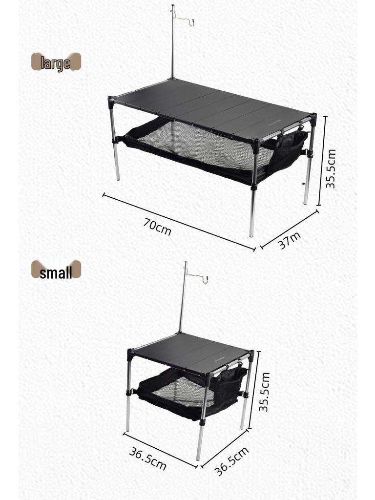 Faltbarer Campingtisch aus Aluminiumlegierung - Outdoor & Zusammensteckbare Aufbewahrung