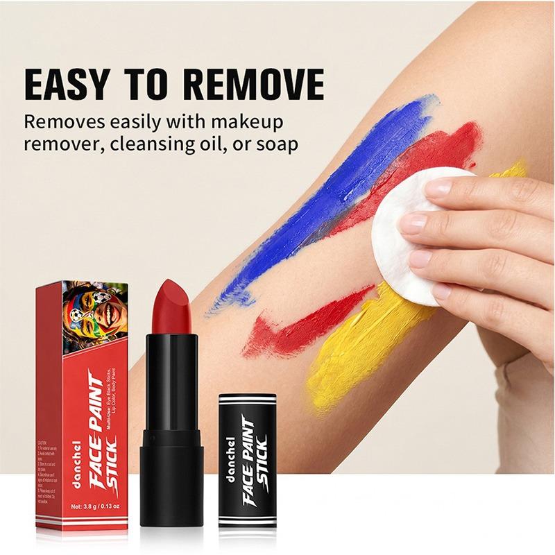 Stick Colore Vivace per Pittura Facciale da Tifoso Sportivo Crayon per Tatuaggi sul Corpo Artistico Portatile Impermeabile Trucco per il Giorno della Partita Multicolore Forniture per Feste