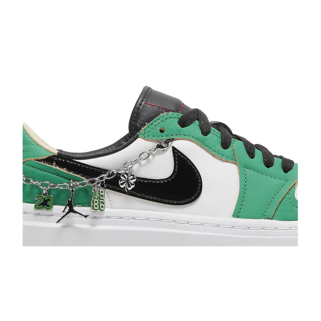 Womens Air Jordan 1 Elevate Low SE 'Lucky Green' (women's sizes) Lucky Green / White / White Onyx / Black Vintage Basketball Shoes DQ8394 301