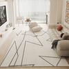 Modern Minimalist Washable Area Rug Living Room Bedroom Sofa Coffee Table Non-Slip Soft Plush Floor Mat