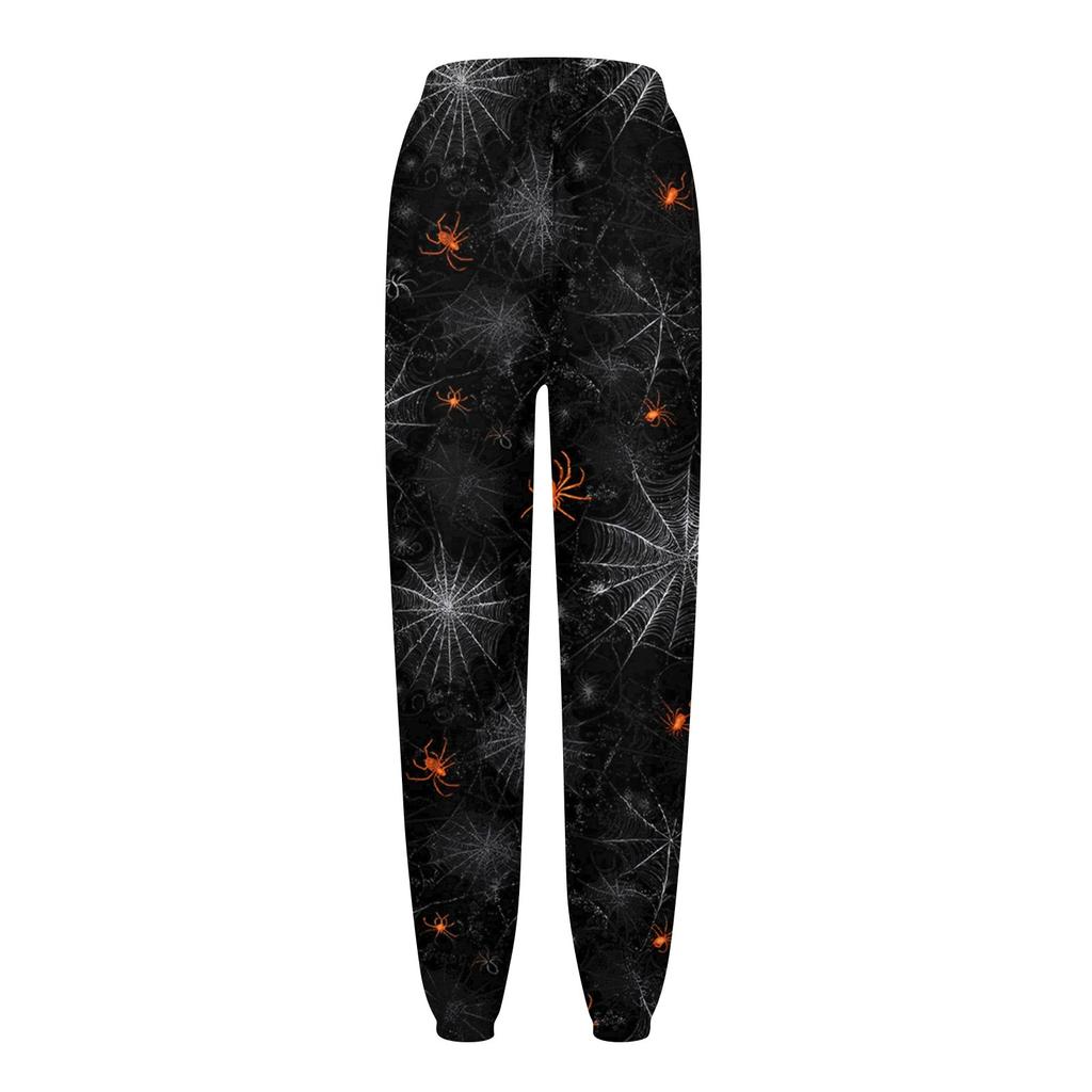 Women's Sports Pants With Pockets Fashion Print Elastic Waist Pants Casual Sweatpants Pants