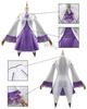 Emilia Cosplay Costume with Sanctuary Outfit from Adult for Cultural and Stage Performances Sanctuary Outfit with Size [Excellent Quality] Wig,