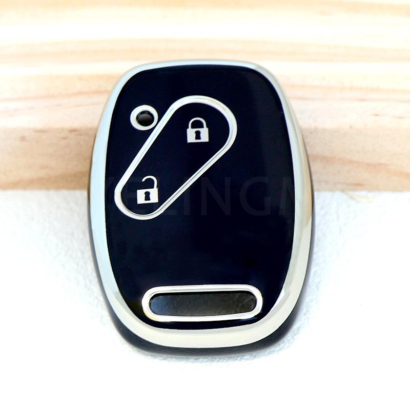 

Для Honda Accord CRV Pilot Civic 2003 2007 2008 2009 2010 2011 2012 2013 Чехол для ключа автомобиля из ТПУ Крышка Корпус Брелок Держатель Сумка