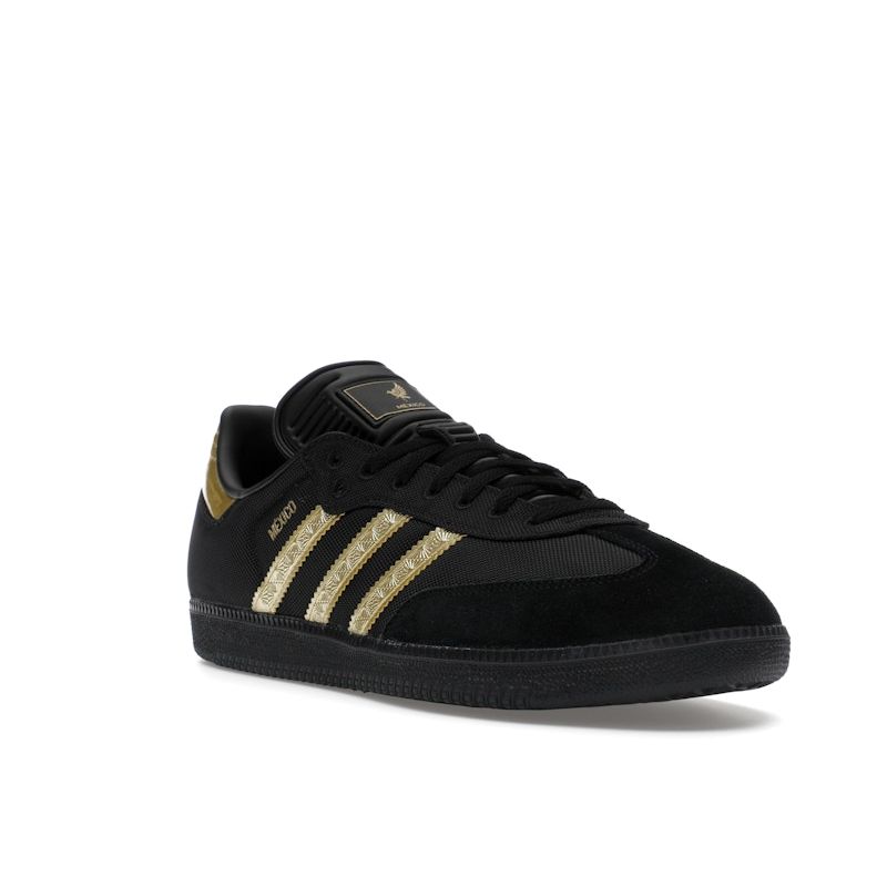 Adidas Samba OG 2025 Mexico Kit Unisex Sneakers Black Core-Black Gold-Metallic JH5656