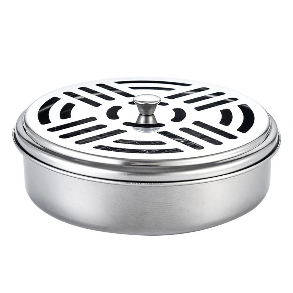 Mosquito Repellent Box Durable Mosquito Coil Disk Stable Convenient  Premium Mosquito Incense Box with Cover