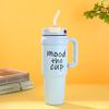 MRSIKEY Giant Insulated Straw Tumbler