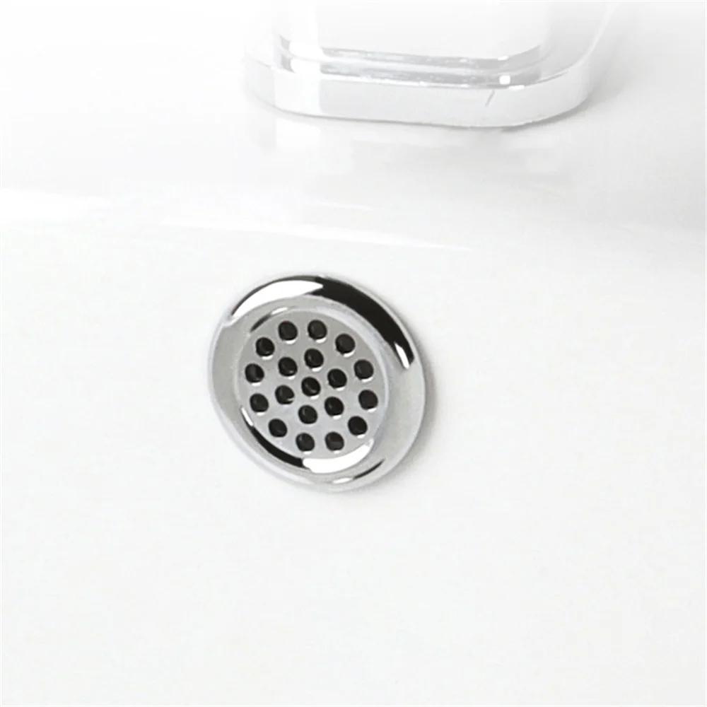 4 szt. Zlew z tworzywa sztucznego otwór pokrywa przelewowa do kuchni umywalka łazienkowa wykończenia wanna korek spustowy zlew umywalka okrągły pierścień przelewowy wtyczka