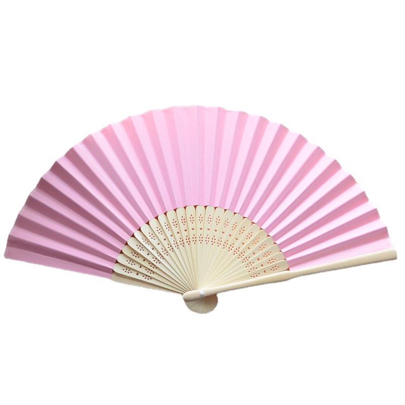 DIY Hand-Painted Blank Folding Fan for Students - White Paper Fan