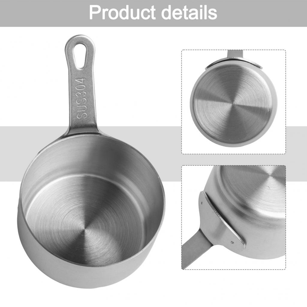 High Temperature Resistant Sauce Pan 100ML Stainless Steel Pot for Easy Use