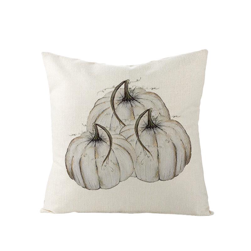 Home Thanksgiving Pumpkin Polyester Pillow Cover Home Sofa Pillow Cushion Cover