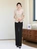 Elegant Women's Summer Suit Set: Chic, Slimming Design for Front Desk Salon Professionals