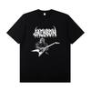JACKSON SHARKROT Jackson Elektrische Gitaar met T-shirt met Korte Mouwen Rockband Outfit Casual T-shirt voor Mannen en Vrouwen