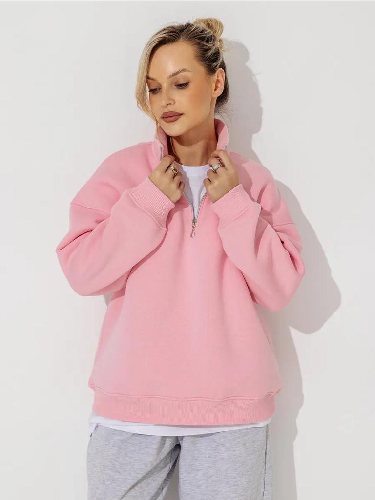 European & American Style Versatile Zipper Hoodie - Autumn/Winter Casual, Warm, Thickened for Women