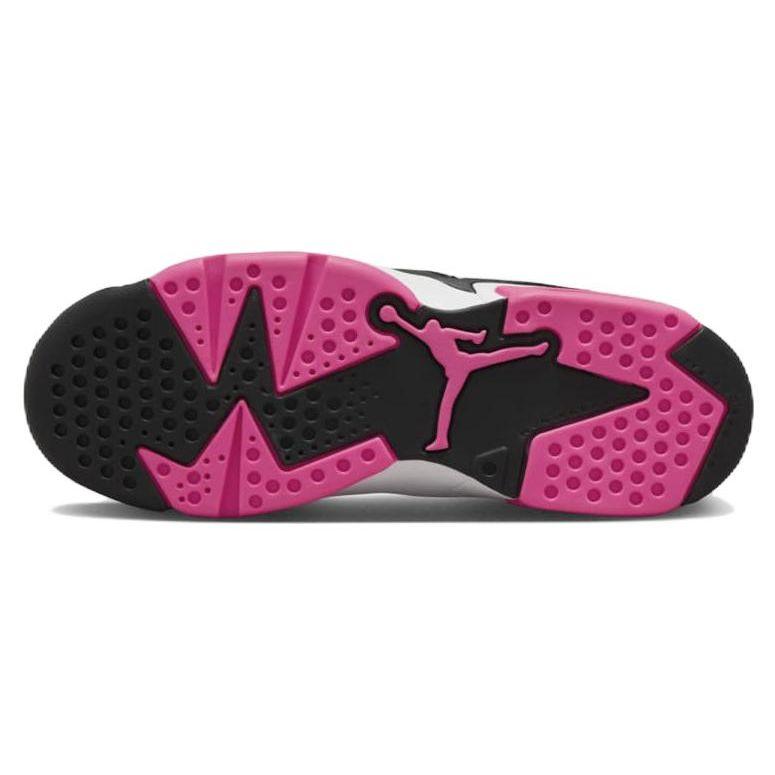 Zapatillas Air Jordan 6 Retro Low GS Fierce Pink para Niños Blanco Negro 768878-061