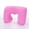 Inflatable Flocked PVC U-shaped Travel Neck Pillow