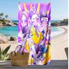 Asciugamano da Spiaggia Stampato Kpop Demon Hunters, Asciugamano Grande Assorbente ad Asciugatura Rapida per Estate e Attività all'Aperto in Acqua