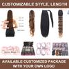 Julianna Short Curly Wavy Hairpieces Drawstring Ponytail Hair Extensions Synthetic Futura Fiber Ponytails for Women