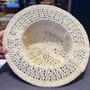 Sun Protection Straw Boater Hat Lightweight Flat Top Beach Hat Handwoven Sun Cap  Chic Travelers