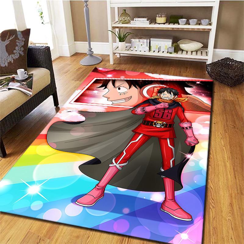 One Piece Monkey D Luffy Carpet Rug For Living Room Bedroom Home Sofa Decoration Kids Play Nonslip Floor Mat