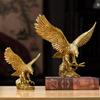 American Grand Exhibition Eagle Resin Figurine - Majestic Male Eagle Decor for Home, Office, or Wine Cabinet.