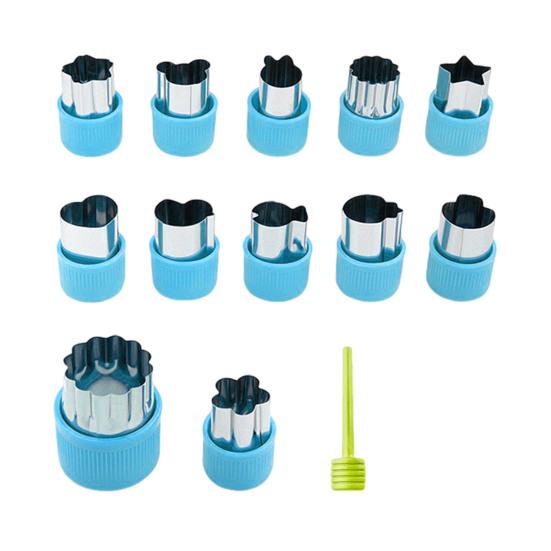 Set de Découpoirs à Biscuits en Acier Inoxydable DYS pour Fruits, Légumes et Pâtisseries, Presse à Biscuits Gâteaux avec Poignée de Protection Sécurisée, Outil de Cuisine Pâtisserie DIY