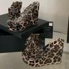 Fashion Eilyken Fashion PVC Transparent Platform Wedges Heels Women Slippers Design Flower Leopard Print Open Toe Shoes
