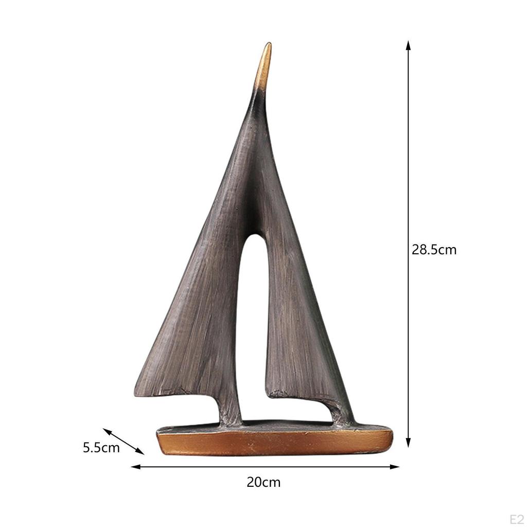 Wooden Bird Wall Art And Sailing Boat Decor Ornament Housewarming Gift Collectible Decorative Office