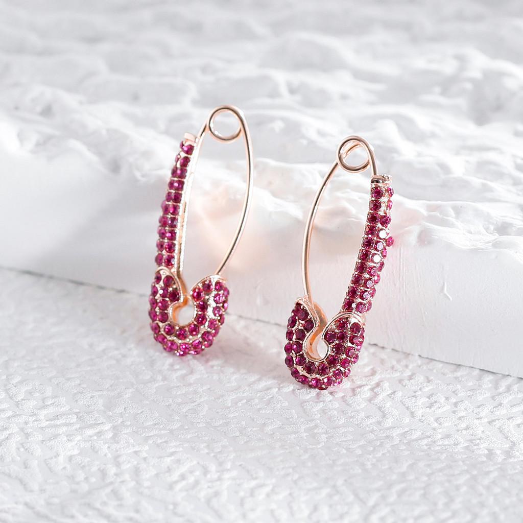 Colorful Geometric Elegant Rhinestone Earrings Perfect For Any Outfit