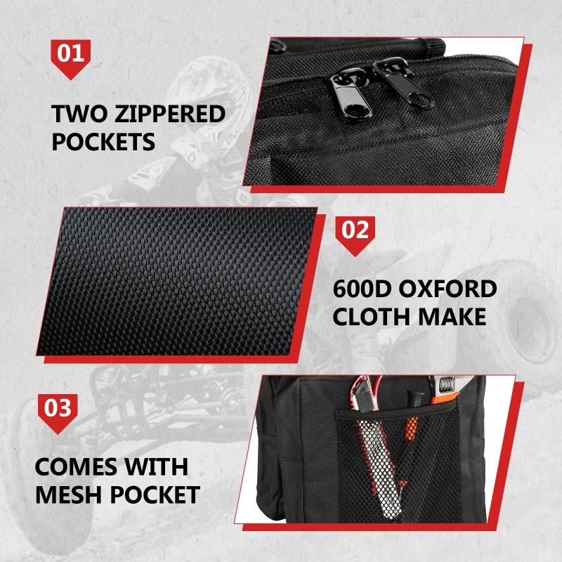 1ks Motocykel Tank Bag Multifunkční taška na uskladnění mobilního telefonu Gas Tank Sedlo Bag ATV