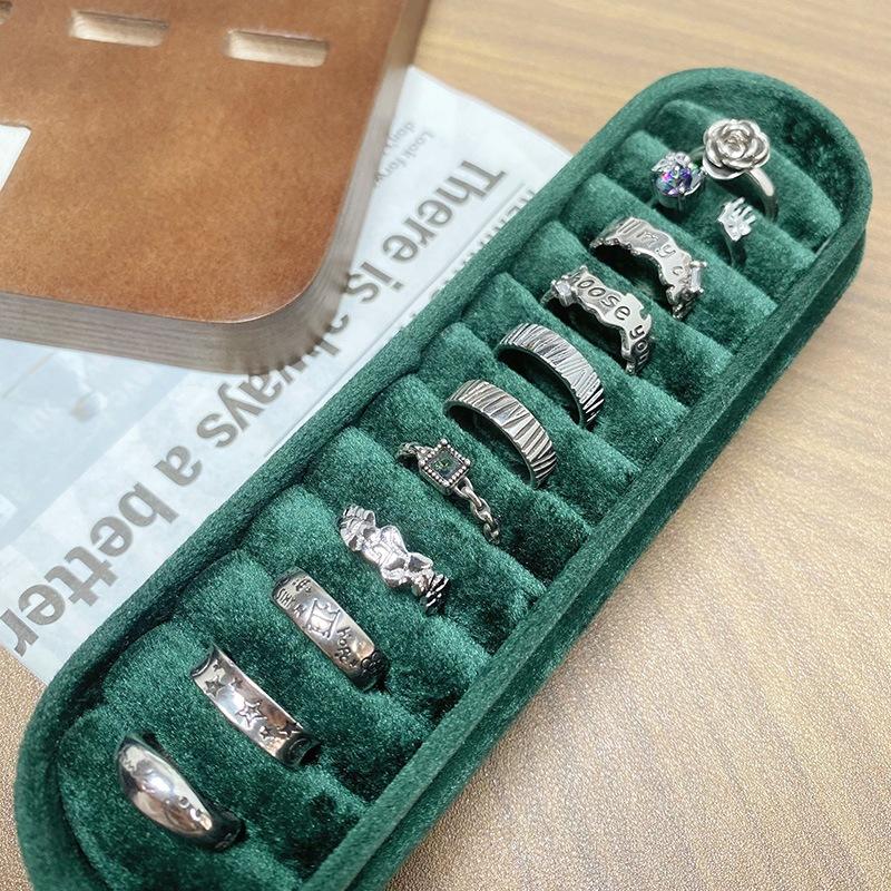 [Collection Of Old Sites] Graffiti Retro Personalized Retro Open Ring Punk Hip Hop Niche Unique Stacked Ring