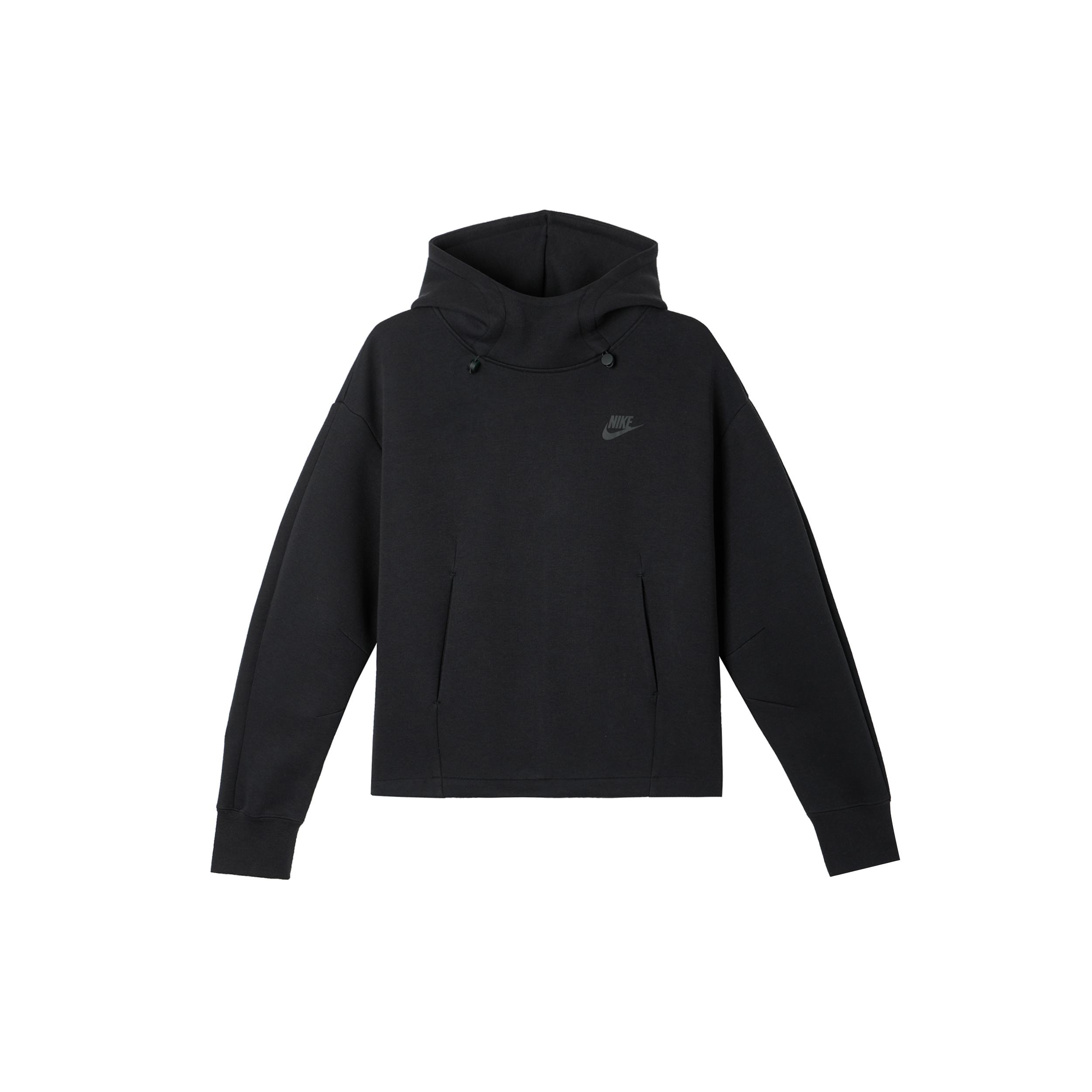 

New Nike FW24 TECH FLEECE Sweatshirt Women s Black FV6323-010 XL