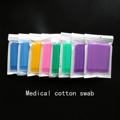 100Pcs Cotton Swabs Micro Tattoo Permanent Brush  Make Up Tools for Eyelash Extensions