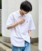 WEGO Short Sleeve Easy Short Sleeve Summer Oversized Loose Oversized Size White Men's Shirt, Care, One-Point Shirt, Top, Clothing, Shirt, Fit,