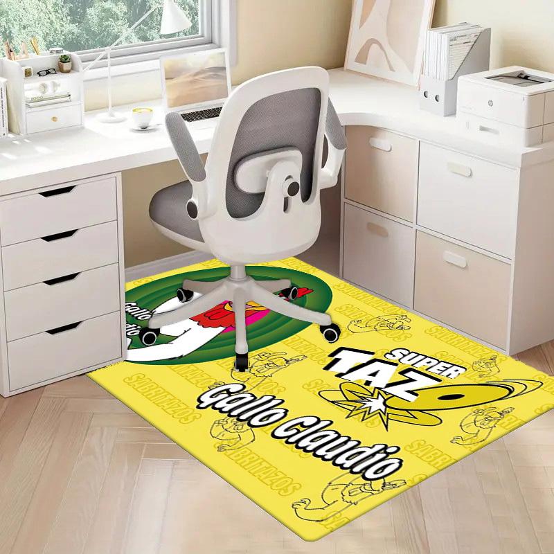 1pc Office Carpet Chair Mats Super Taz Gallo Claudio Perfect for Decorating Office Chairs, Living Rooms, Or Bedrooms,Polyester Carpet