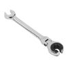 Flex Head Ratchet Combination Wrench 12mm Flare Nut Flex Gear Wrench Flexible Head Gear Wrench for Fuel, Brake, Air Conditioning Pipe Nuts 72 Teeth Op