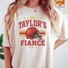 Vintage Go Taylor's Fiance, Comfort Colors Shirt, Trendy Kansas City Fan Shirt, Karma 87 Shirt, Game Day Tshirt, Taylor Travis Fan Shirt