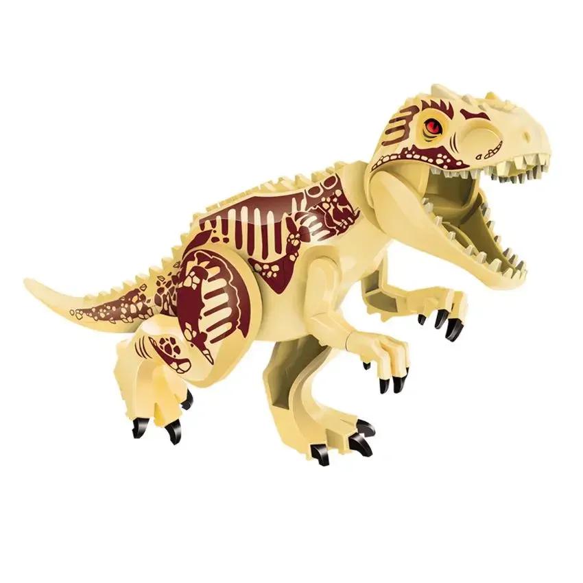 Jurassic Building Blocks World Dinosaurs Figures Bricks Baryonyx Tyrannosaurus Rex Indominus Rex I-Rex Assemble Kids Toys