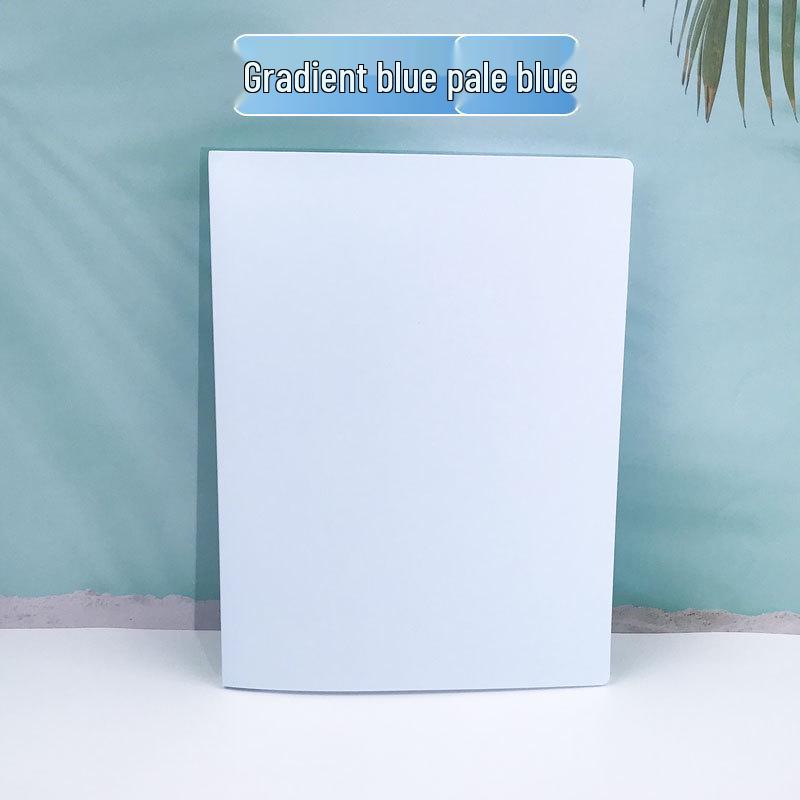 Gradient Color A4 Document Binder and Storage Book, Large Capacity, Student Test Paper Organizer, Xiaohongshu Style.