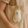 2026 Doorzichtige Hondenharen Opbergcontainer Schattige Huisdieren Herinnerings Capsule Hanger Met Sleutelhanger voor Huisdierenliefhebbers DIY Herdenkings Sleutelhanger