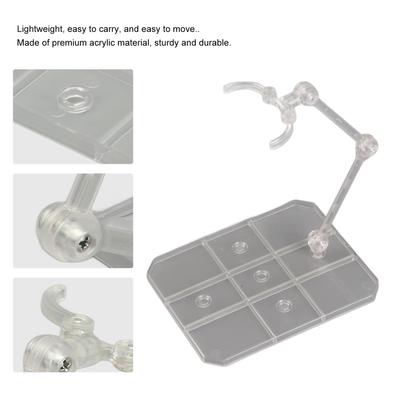 Doll Model Stand 10 Sets Action Figure Stand Transparent Acrylic Anime Figure Display Stand Support Holder Base Figure Base