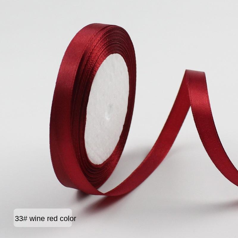 

25 ярдов/рулон (22 метра) Атласные ленты для упаковки подарков на свадьбу, день рождения, вечеринку, Рождество, Хэллоуин, фестиваль, самодельные ленты для поделок 6mm