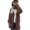 Women's Winter Furry Warm Coat Double Sided Anti Fur Plush Jacket Mid Length Autumn Winter Top