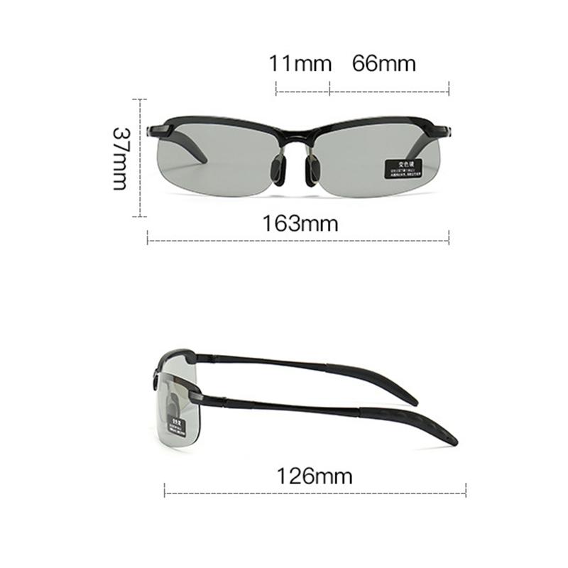 Pochromic Men's Sunglasses Men Driving Polarized Sun Glasses Male Outdoor Sports Cycling Night Vision Eyewear UV400 Goggles