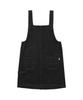 DELICCENT Denim Overalls Dress [Black]
