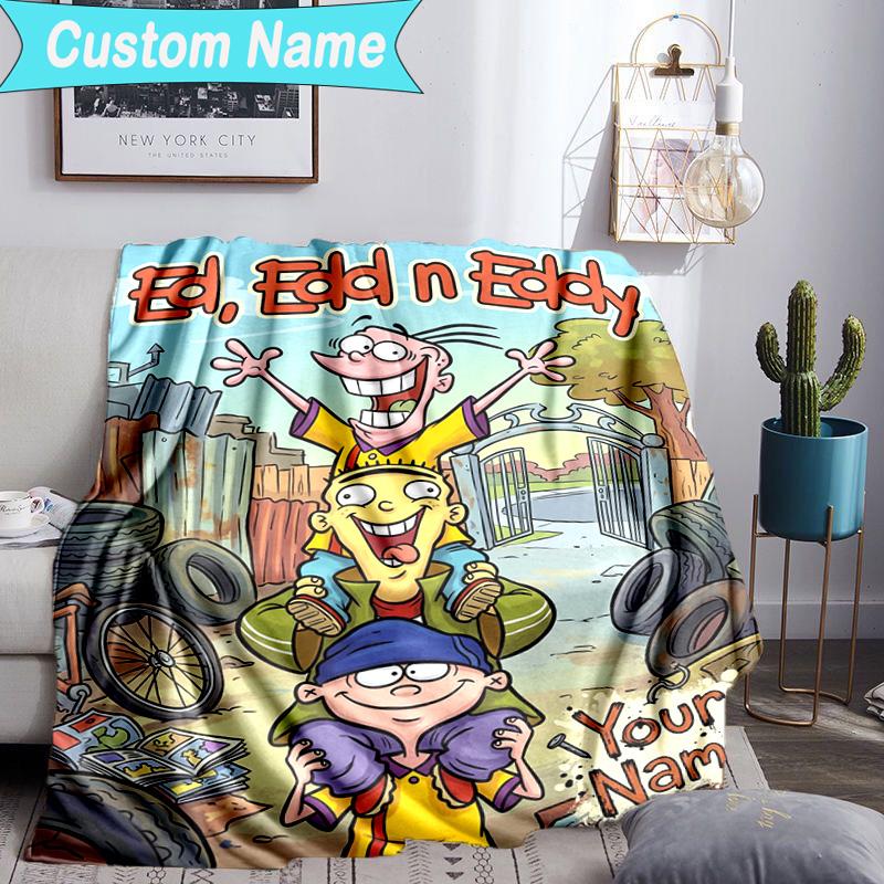 Custom Name Blanket Ed Eddy Mystery Blanket Bedding Blanket for Travel, Camping, Living Rooms, Offices, Sofas, Fan Christmas gift